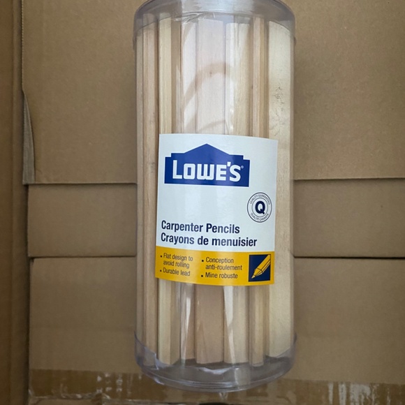 Lowe's Carpenter Pencils Bulk Pack - Flat Wood Design 40pack - Picture 3 of 4